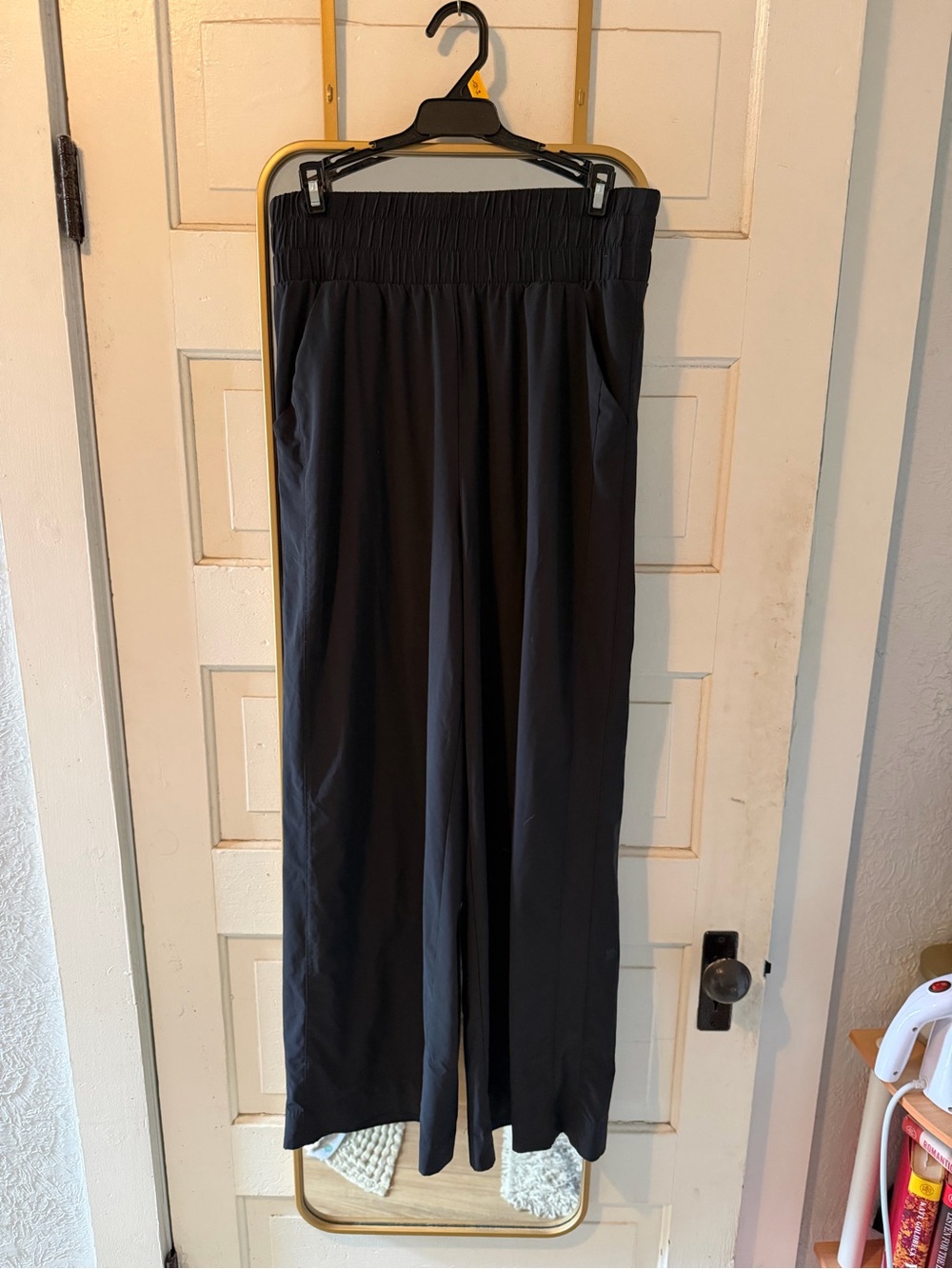 all in motion Black Wide-Leg Pull-On Pants